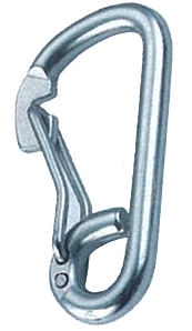 SPRING HOOK WITH CURVED GATE
